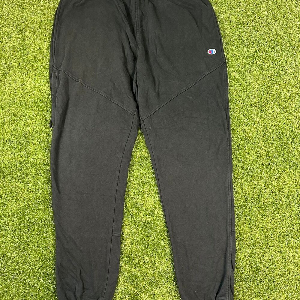 Champion Men's Black and Grey Joggers-tracksuits